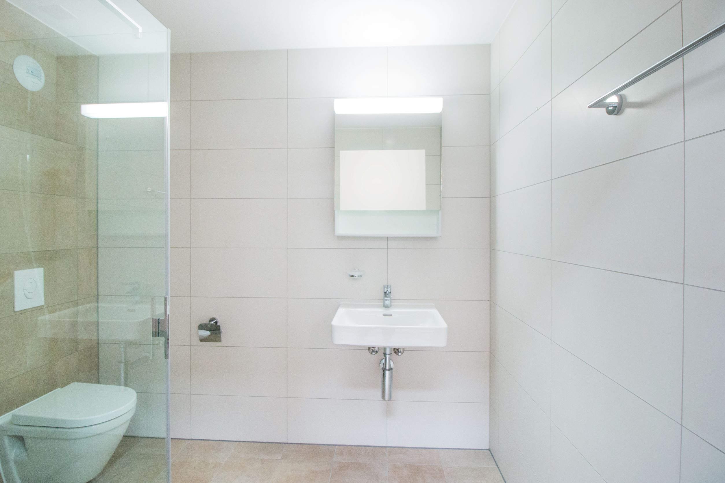 Prefabricated bathroom pods for Residential complex Bâatiments Locatifs en Gruvatiez in Orbe
