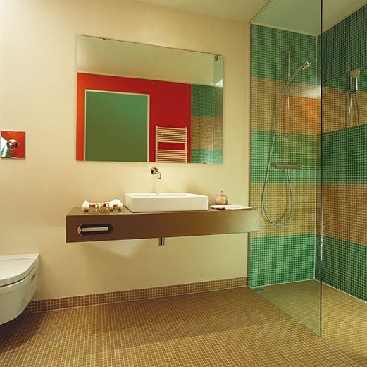 Salles de bains design préfabriquées pour le Grand Hôtel Terme di Merano